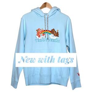 NWT Teddy Fresh Care Bear hoodie Perfect Condition m (Womens SMALL-MED) Men’s XS